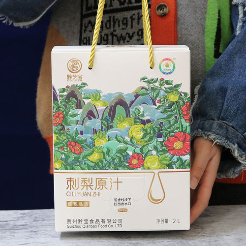 黔芝宝刺梨原汁2L饮品