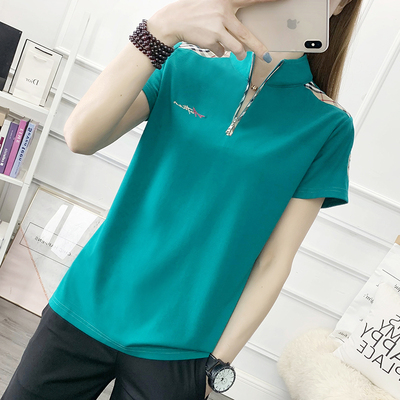 速干衣女短袖宽松冰丝户外立领运动服健身跑步徒步登山快干衣T恤