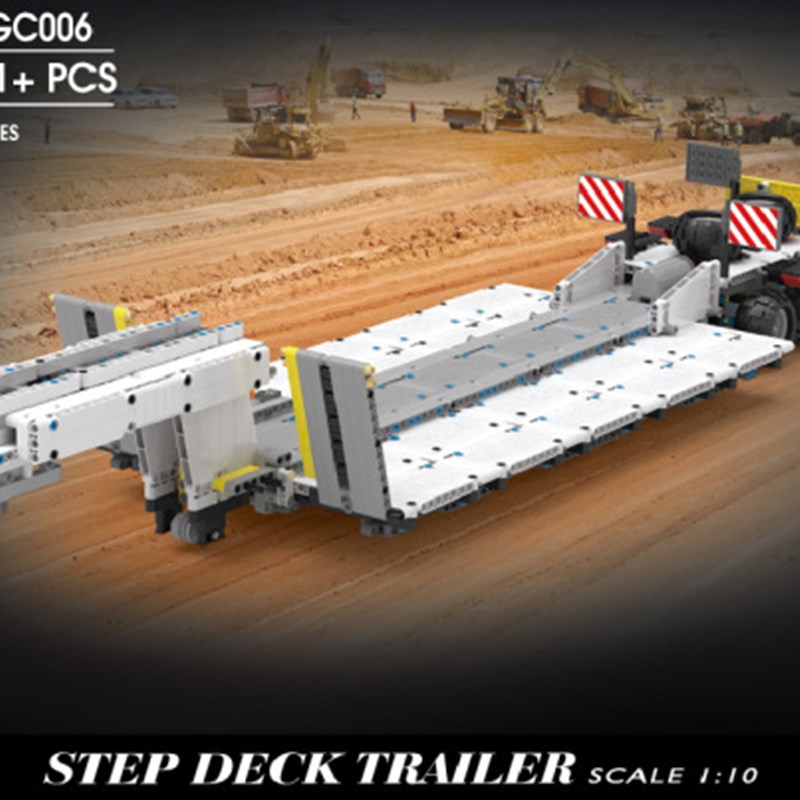 YC-QC007悦创系列拖头车电动遥控积木高难度拼装儿童益智玩具