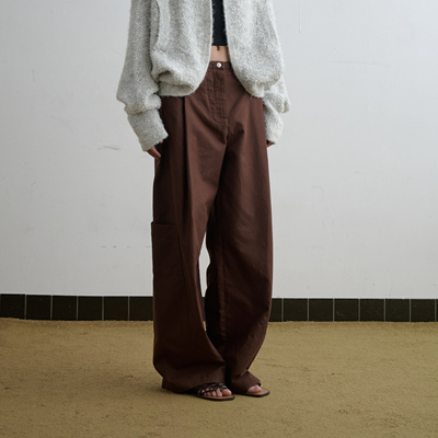 introutro可调节下脚阔腿工装裤