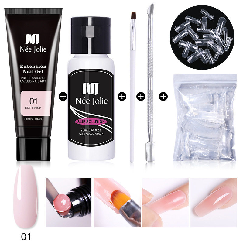 极速15ml Extension Gel Nail ArtB Set Paper Holder-free Fast