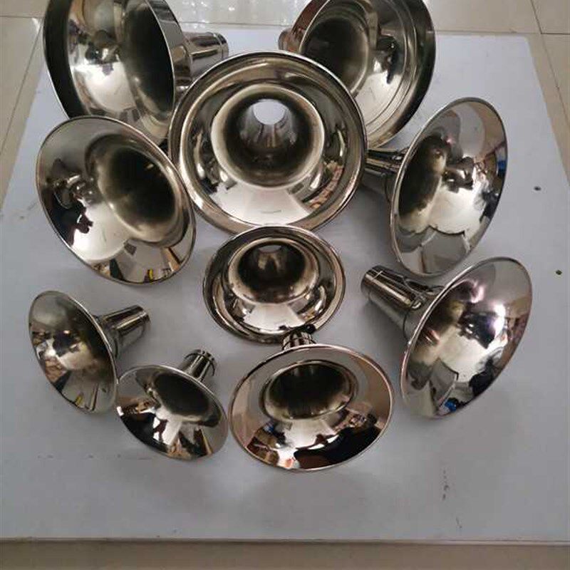 极速专业黄铜唢呐碗电镀白碗哨呐碗F带中箍唢呐碗各种调大小号喇