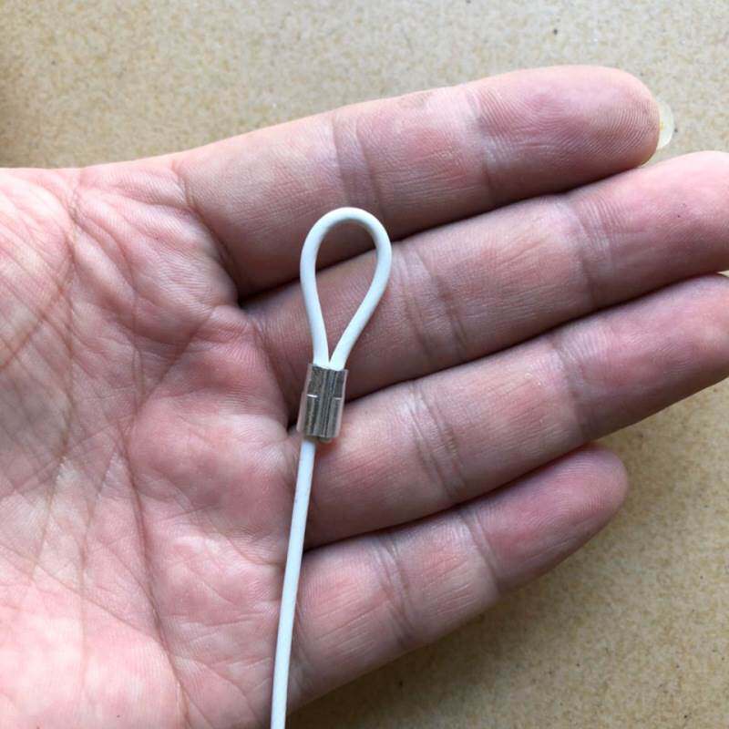 极速304不锈钢包塑胶钢丝绳直径1到2毫米绑线活鱼扣服.装防盗绳挂