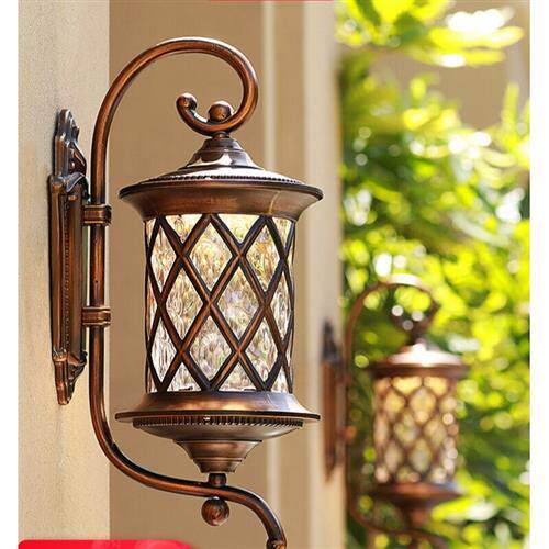 极速新雷士照明同款太阳能户外B防水壁灯欧式阳台外墙灯室外复古