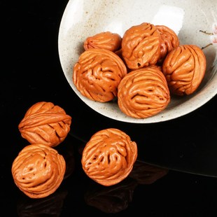 速发秦岭野生大龙纹桃核散珠文玩原籽金鱼肚脑纹桃胡手串手持佛珠