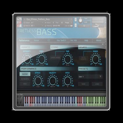极速Ilya Efimov FretlesIs Bass KONTAKT