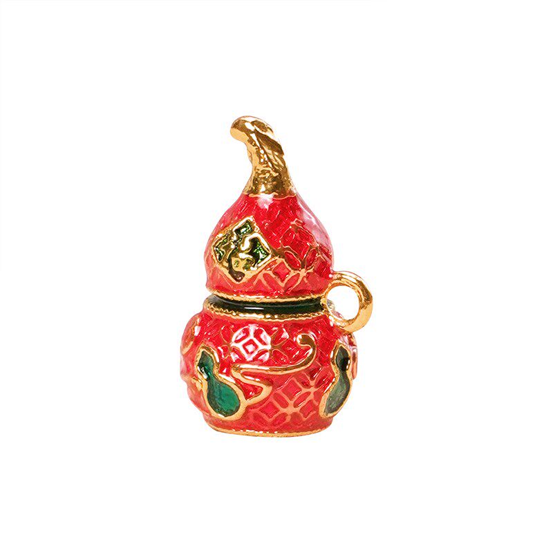 新品古法福禄葫芦金属饰品配件手工编E织手链项链吊坠配饰手串diy