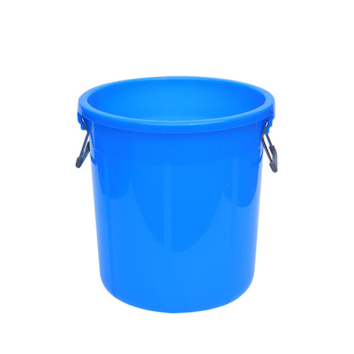 新品卡质 KAZHI 蓝色大号塑料水桶带盖G160L 食堂酒店垃圾桶加厚