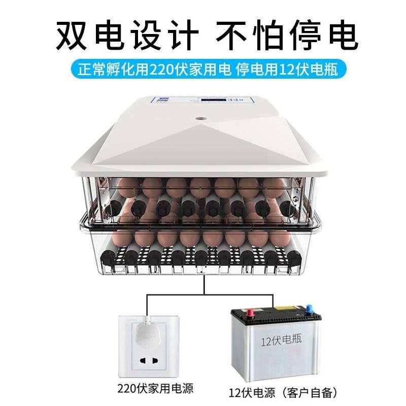 极速全自动家用型小型孵化u机芦丁鸡鸽子鹌鹑孵化器电抱卵孵蛋机