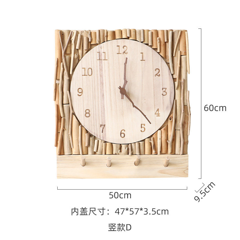 极速电表箱装饰画客厅置物架时钟电源总I开关电闸挂钟简约遮挡实