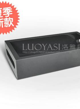 极速灰色钢d琴漆长方形小托盘(高) 茶盘 烤漆 茶盘 木托盘a 板房