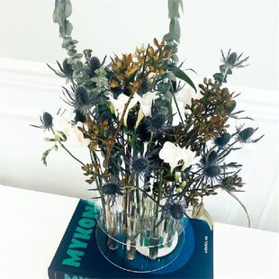 极速1Set Round Flower Vase Decorative Vase Ornament XAccesso