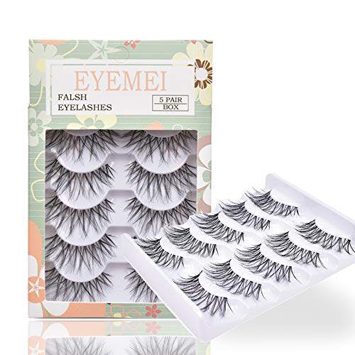 极速False Eyelasheso 5 Pairs Multipack Synthetic Fiber Mater