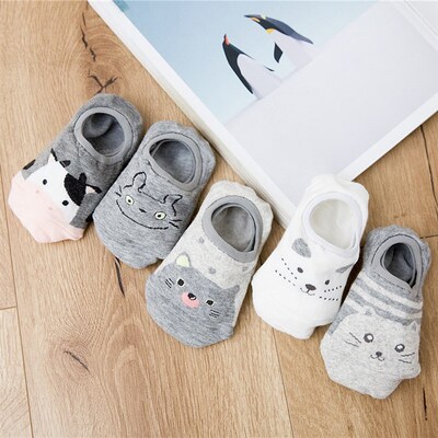 极速10 Piece=5 Pairs/lot Cute Animal Spring WomenT Socks Set