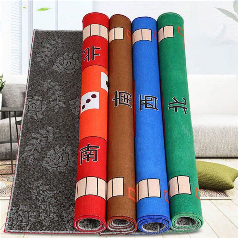 极速打扑克牌垫子麻m机桌布静音桌布加厚消音隔音桌垫正方形机麻