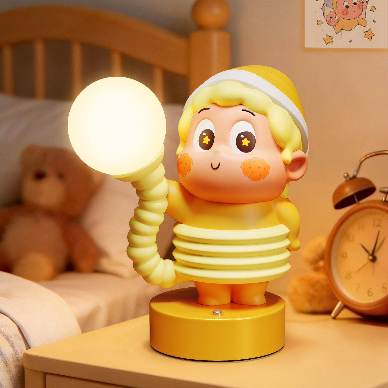 星星仔台灯卧室床头灯小夜灯桌面氛围灯装饰摆件小众生日礼物女生,家居饰品,装饰摆件,淘宝优惠券,粉丝福利购,淘宝优惠卷