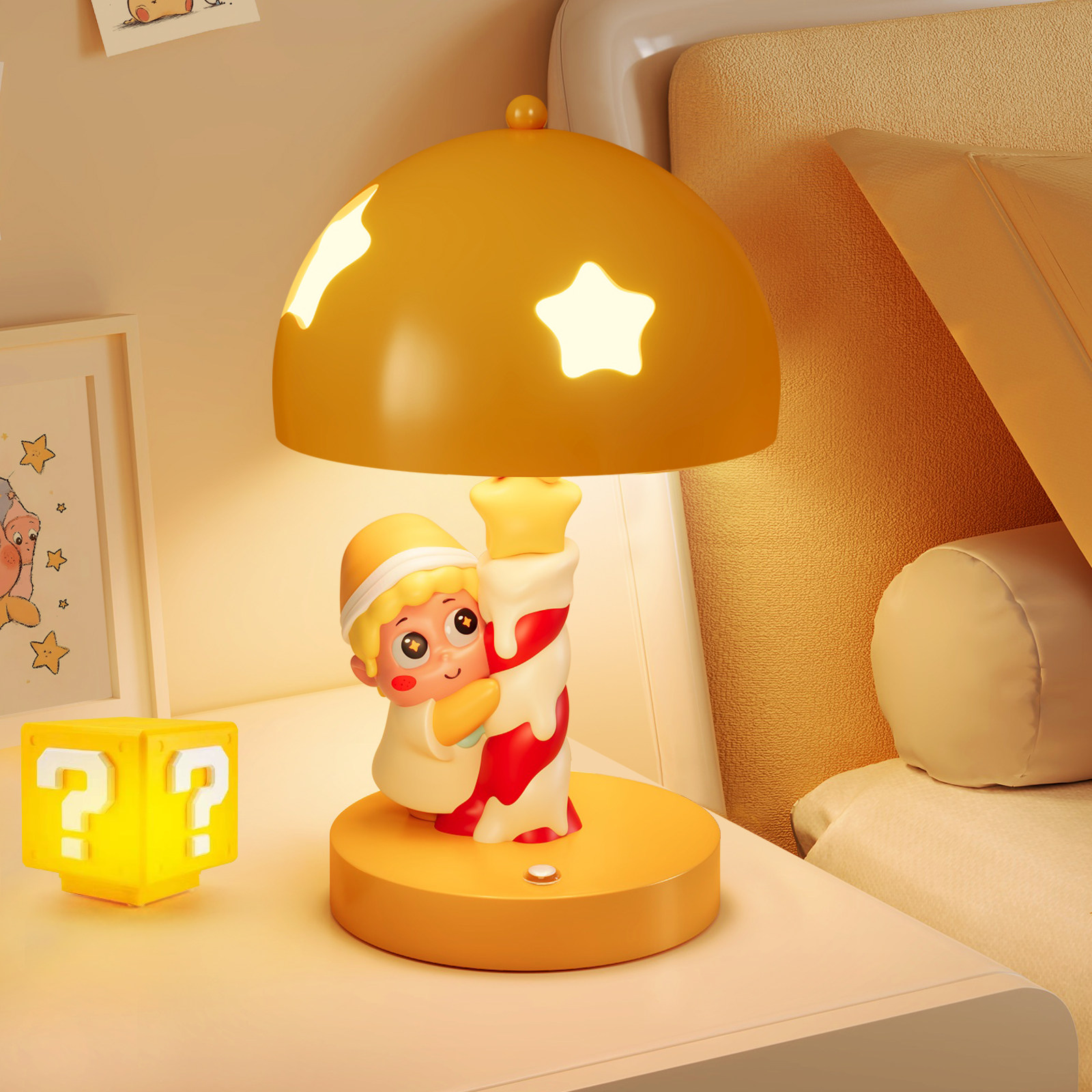 儿童台灯小夜灯可爱床头灯创意卧室睡眠灯氛围灯生日礼物闺蜜女生