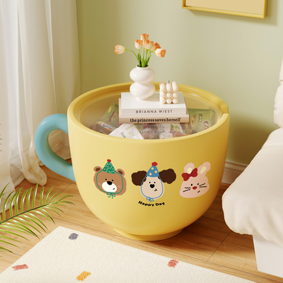 多巴胺客厅艺术感咖啡杯边几茶几