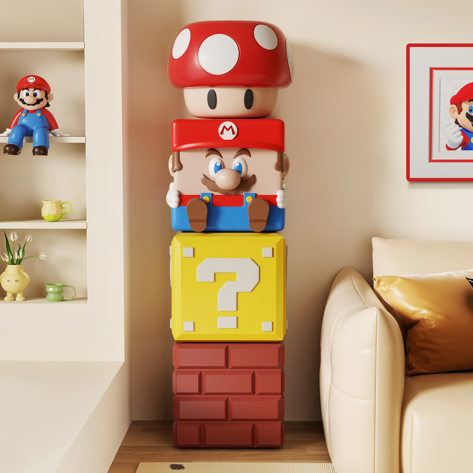 既是换鞋凳也是装饰摆件||树脂材质安全无毒