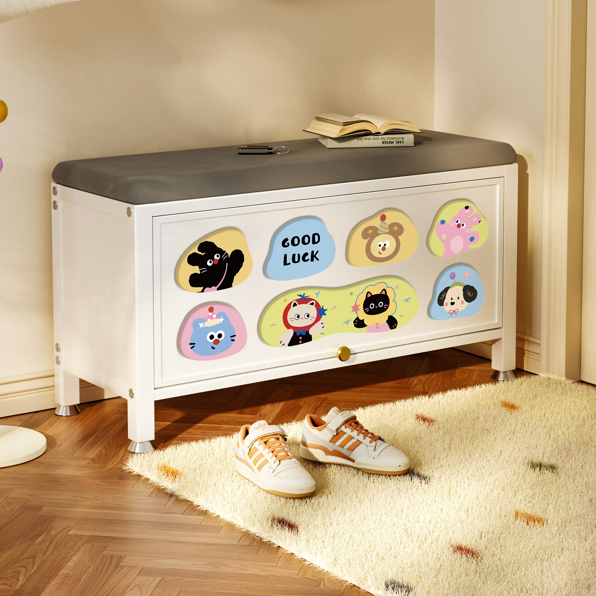 【特级碳钢】多巴胺入户换鞋凳