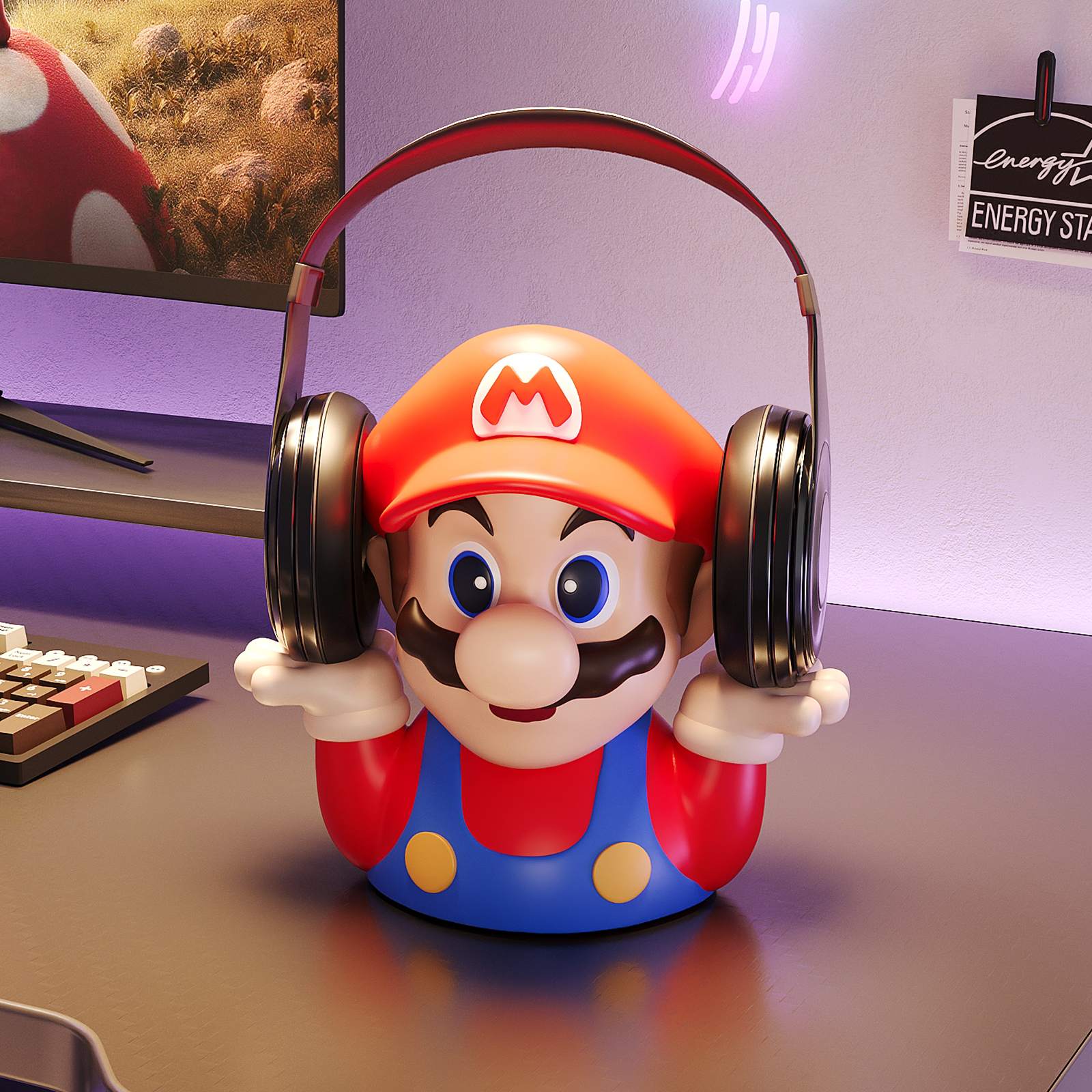 【房间改造小物件】马里奥耳机架