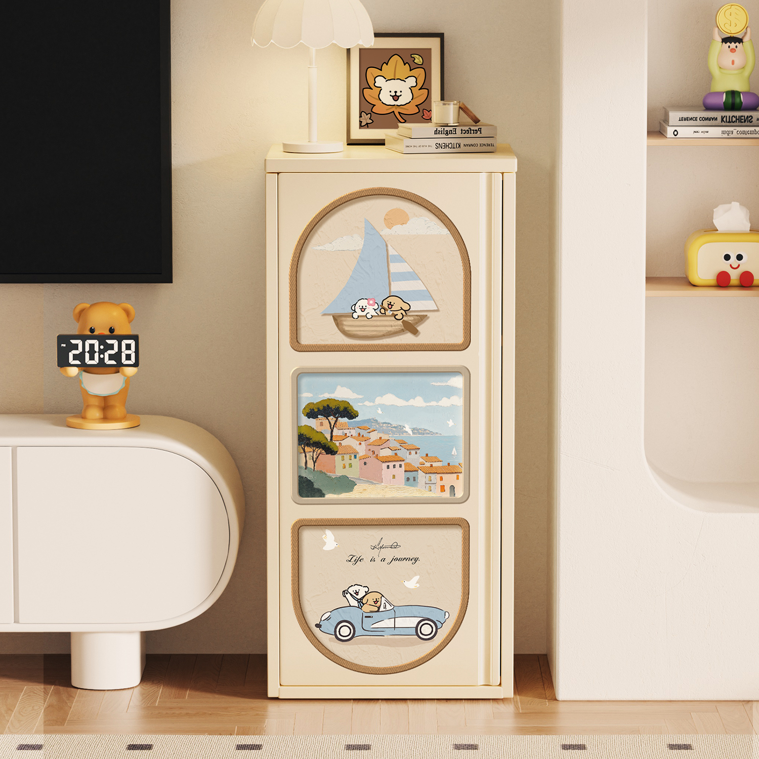 【优质碳钢】客厅斗柜靠墙收纳柜