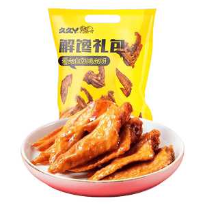 久久丫奥尔良鸡翅尖400g解馋小零食卤味熟食办公室食品网红小吃