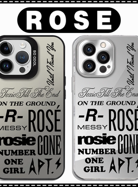 ROSE手机壳苹果16pro华为pura70roise属性iPhone15Promax小米14朴彩英vivo周边blackpink女团OPPO同款13x适用