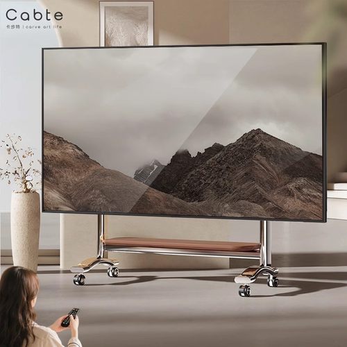 不锈钢电视支架可移动55-100英寸