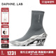 DAPHNELAB达芙妮无糖3D打印飞织袜靴女高帮袜靴弹力袜靴