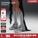 李嘉元 2代厚底增高银色透气运动鞋 刘烨同款 DAPHNELAB泡泡糖老爹鞋