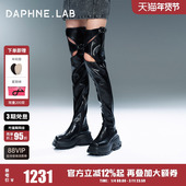 DAPHNE.LAB 周秀款 MARRKNULL联名方糖过膝靴2025秋冬时装