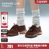 DAPHNE 女 乐福鞋 LAB泡泡糖复古乐福鞋 26春厚底增高学院风小皮鞋