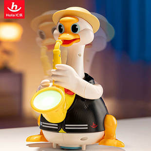 汇乐摇摆鹅婴儿玩具0到6月百天初生宝宝满月周岁礼物益智音乐早教