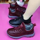 冬季老北京棉鞋女加绒保暖妈妈鞋休闲防滑棉靴老人奶奶鞋加厚防寒