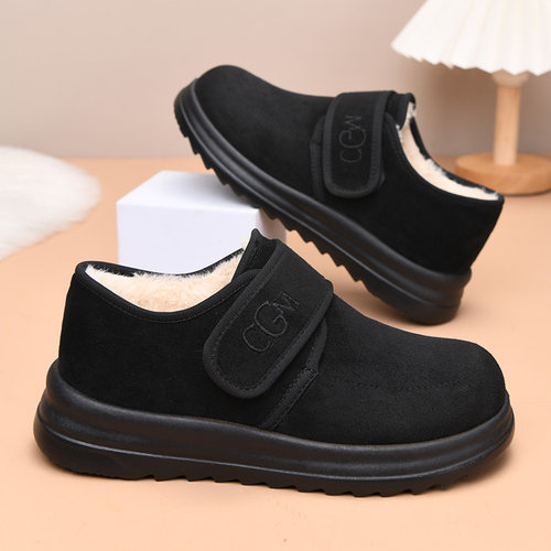 老北京棉鞋女冬季加绒保暖妈妈鞋棉靴加厚防滑休闲鞋女士防寒短靴