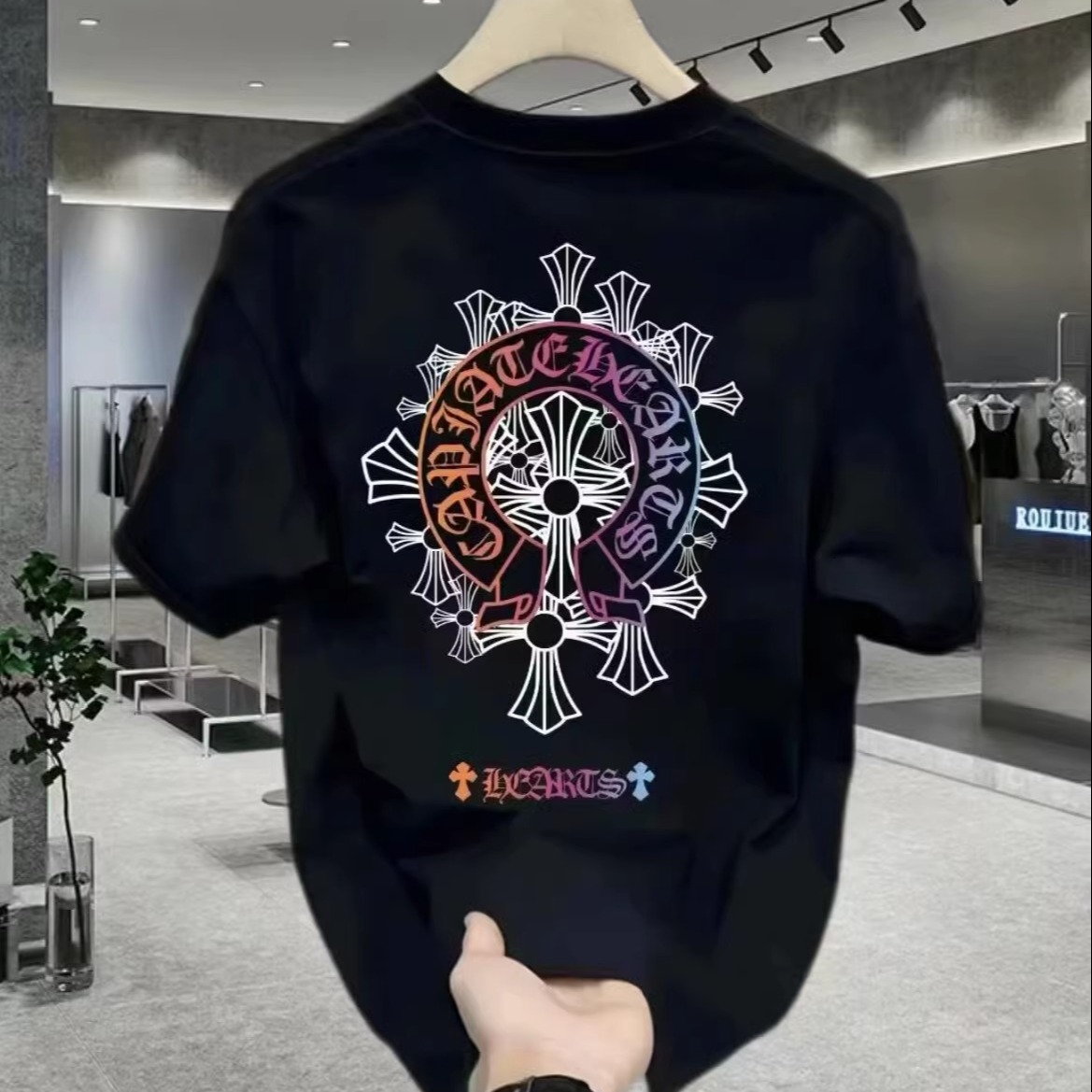 【品牌精选】丨高级男装丨重磅双纱100％纯棉男士纯棉印花短袖T恤