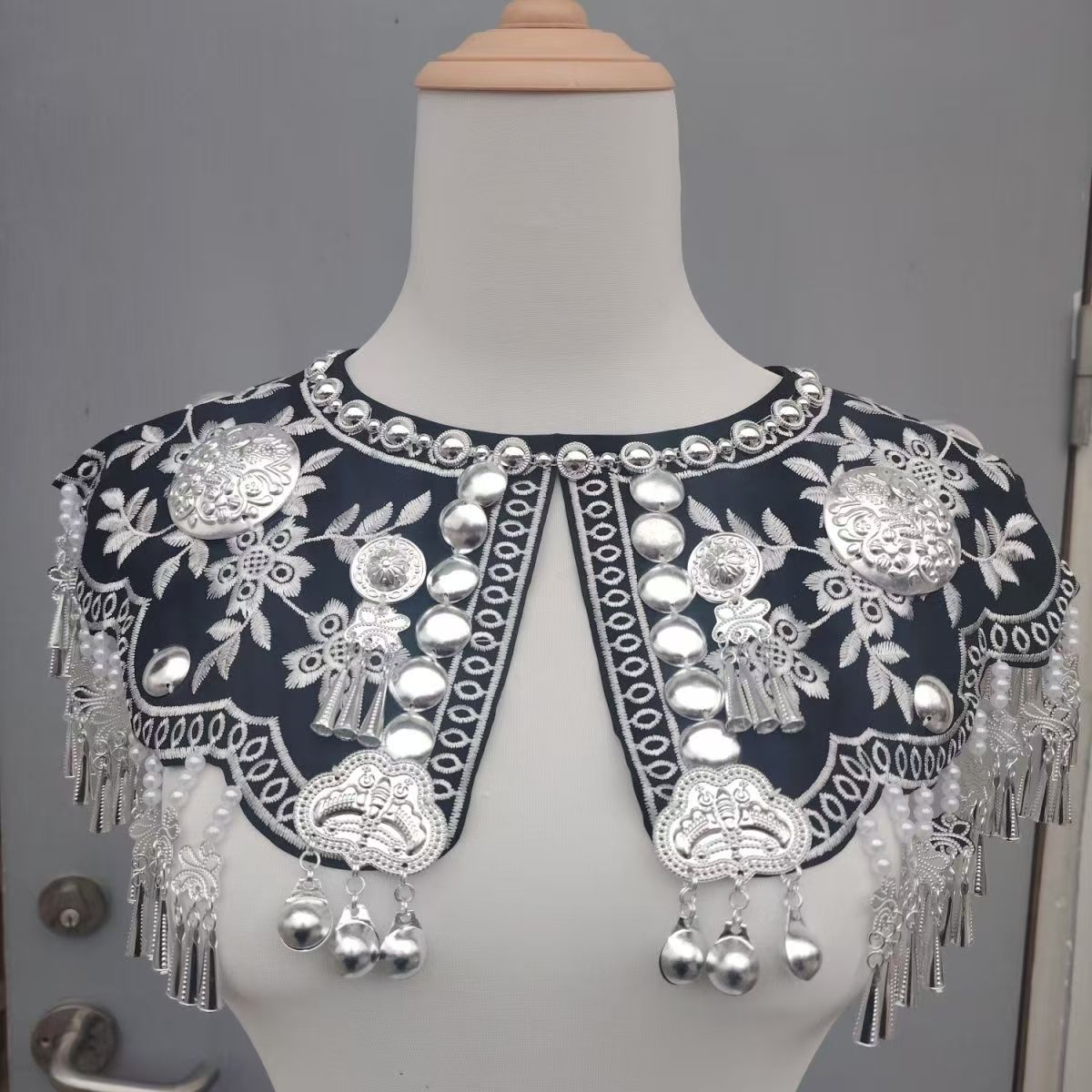 新款披肩汉服云肩假领女百搭黑色