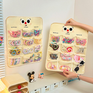 儿童发饰收纳挂墙神器发卡发圈头饰头绳皮筋女宝宝首饰盒发夹挂袋