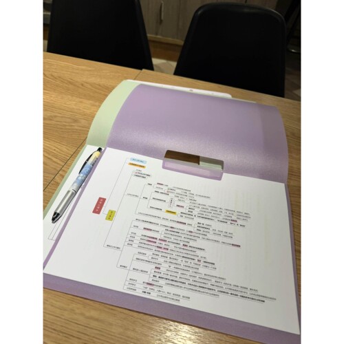 透明插页文件夹学生专用a4资料夹防水旋转抽杆夹考研资料收纳袋