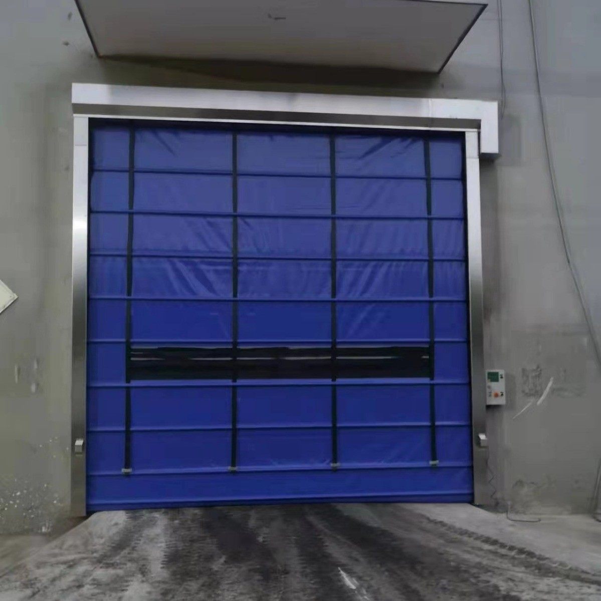 pvcpvc快速堆积门防尘挡风抗风自动软帘门仓库门卷帘门卷闸门