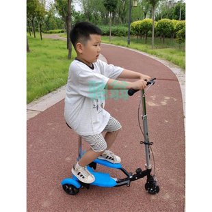 12岁宝宝男女小孩大童可坐立折 xsz儿童双翼脚踏健身滑板车3