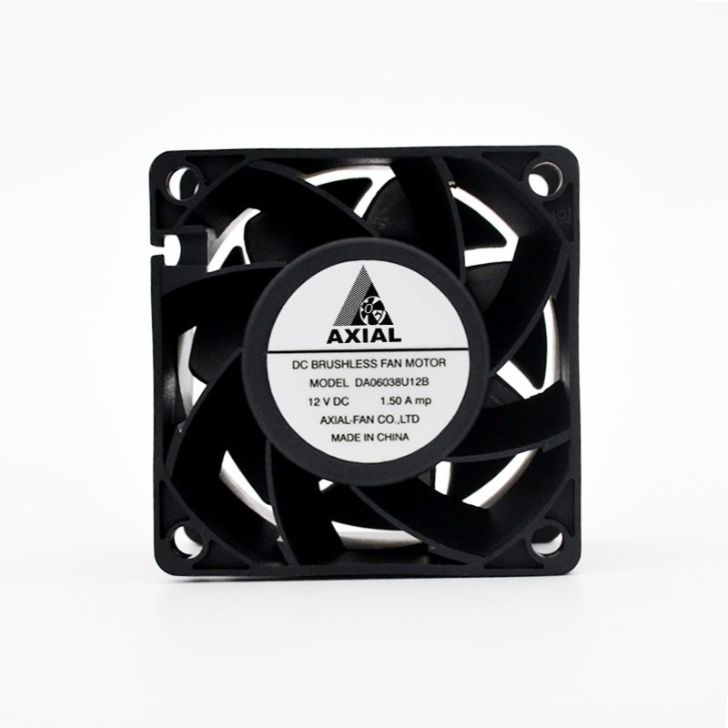 Axial12v24v6038直流防水散热风扇可替Nidec60x60x38mm双滚珠风扇