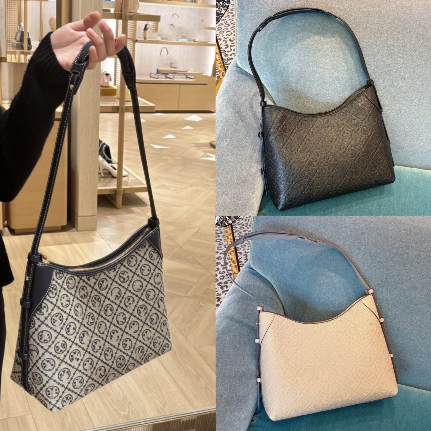 外单捡漏老花邮差包单肩斜跨包hobo牛角包通勤女包流浪包帆布包,箱包皮具/热销女包/男包,通用款女包,淘宝优惠券,粉丝福利购,淘宝优惠卷