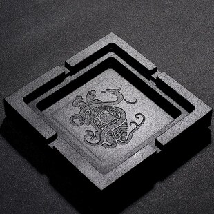 创意烟灰缸石制烟灰缸家用客厅办公室茶几中N式大号个性烟灰缸定