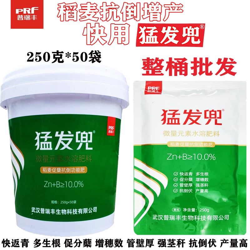 猛发兜硅锌d肥水稻小麦快速返青防僵苗促分蘖控旺长抗倒伏增产肥
