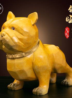 旺财狗生肖狗黄铜摆件工艺品办公室领导客厅N高档商业乔迁开业礼