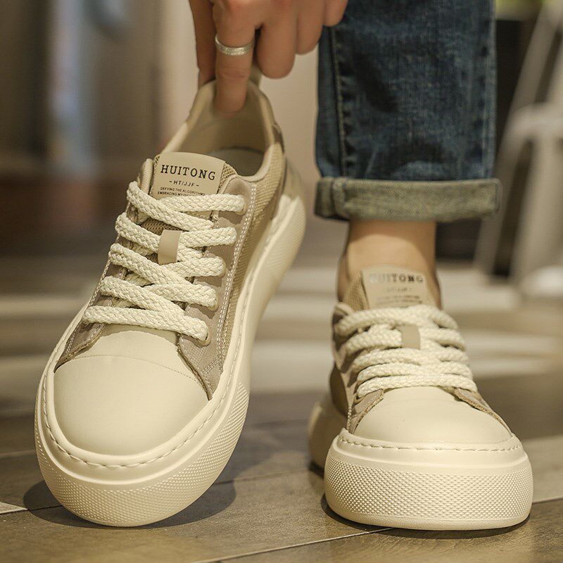 帆布鞋男鞋2025新款夏季透气青少年学生百搭休闲运动板鞋男士布鞋