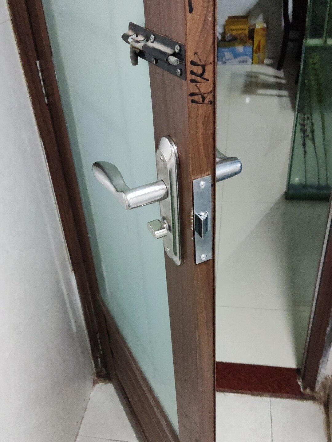 .BK大单舌锁体门锁老式木门卫生间厕所洗手间门锁无钥匙125孔距