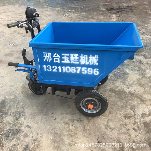 三轮斗车自卸翻斗石子多用工地水泥小推车灰斗三轮车专用运输车